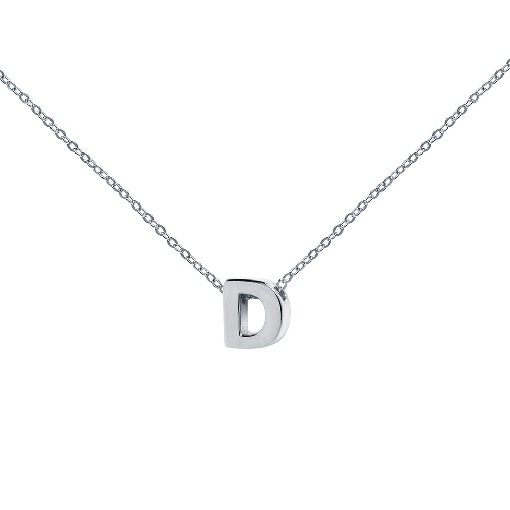 Collar de Plata 925 con Inicial Grabada