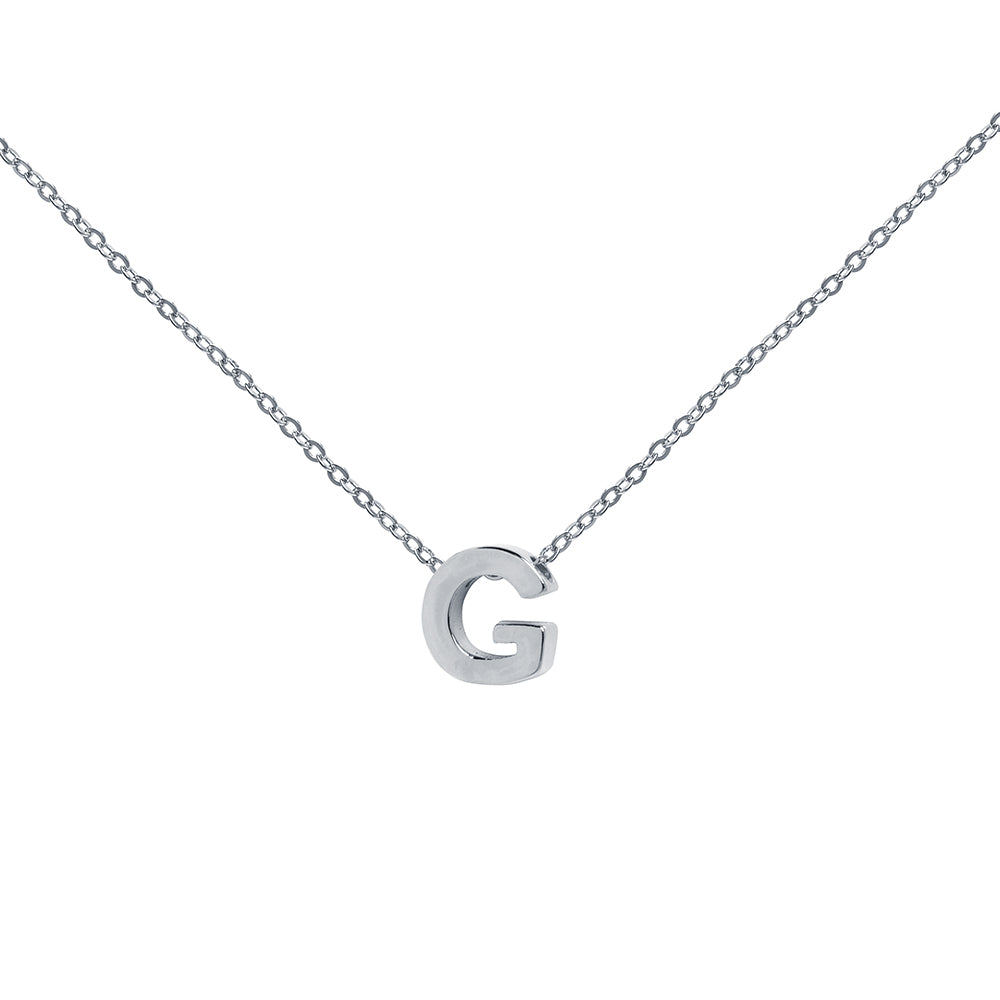 Collar de Plata 925 con Inicial Grabada