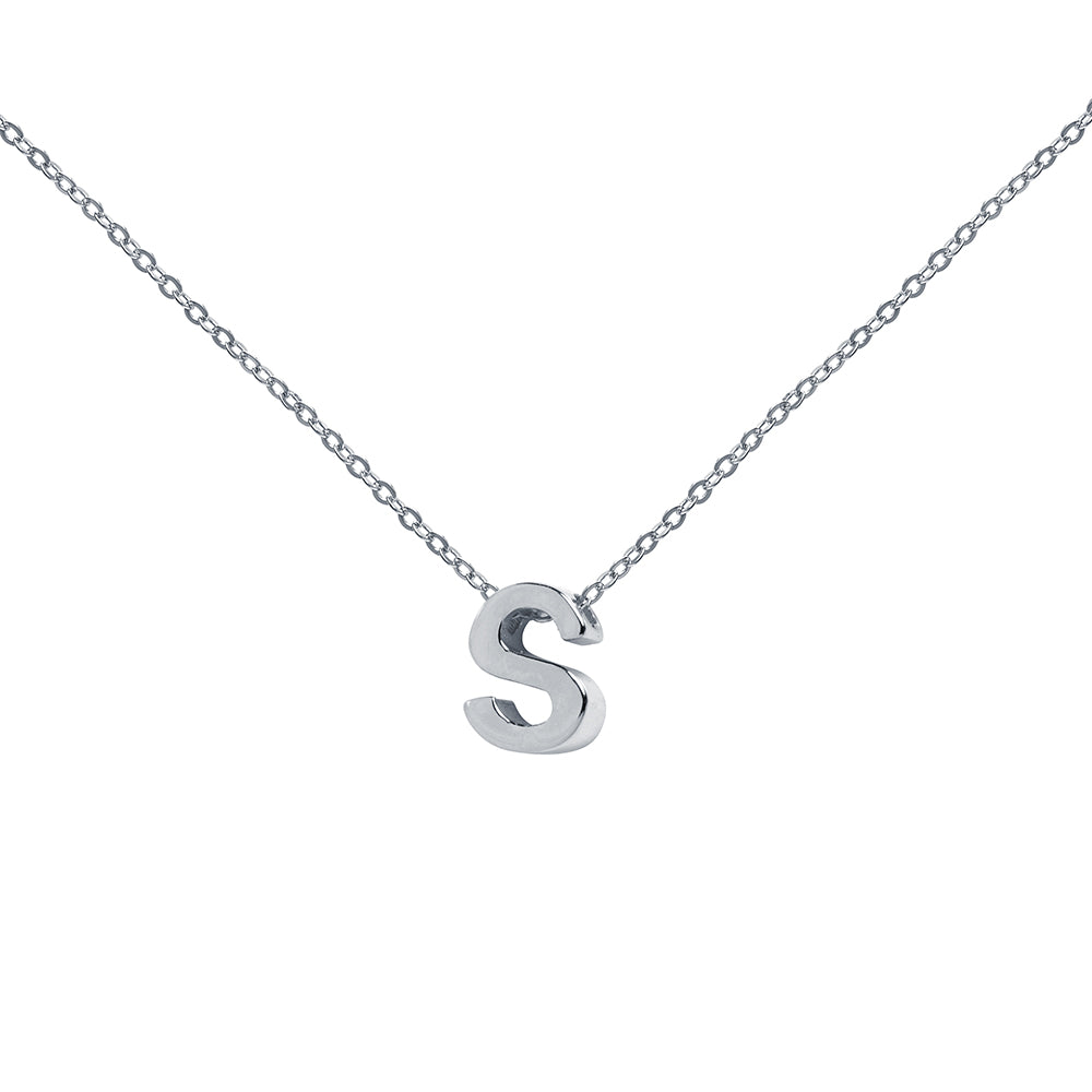 Collar de Plata 925 con Inicial Grabada