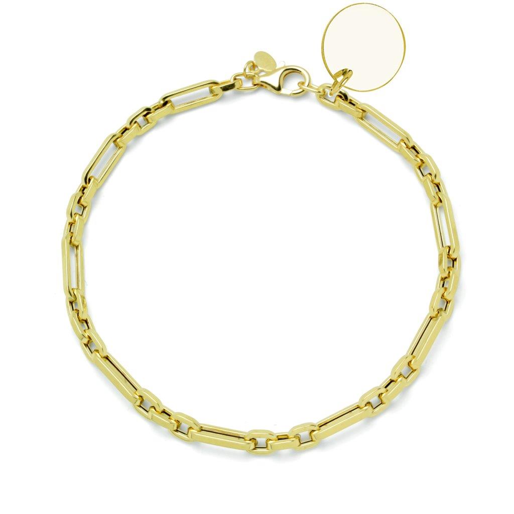 Pulsera Personalizable eslabones rectos