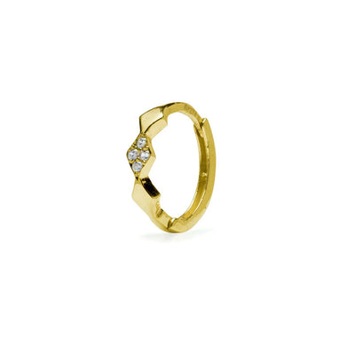 Piercing de Oro 9K con Circonitas