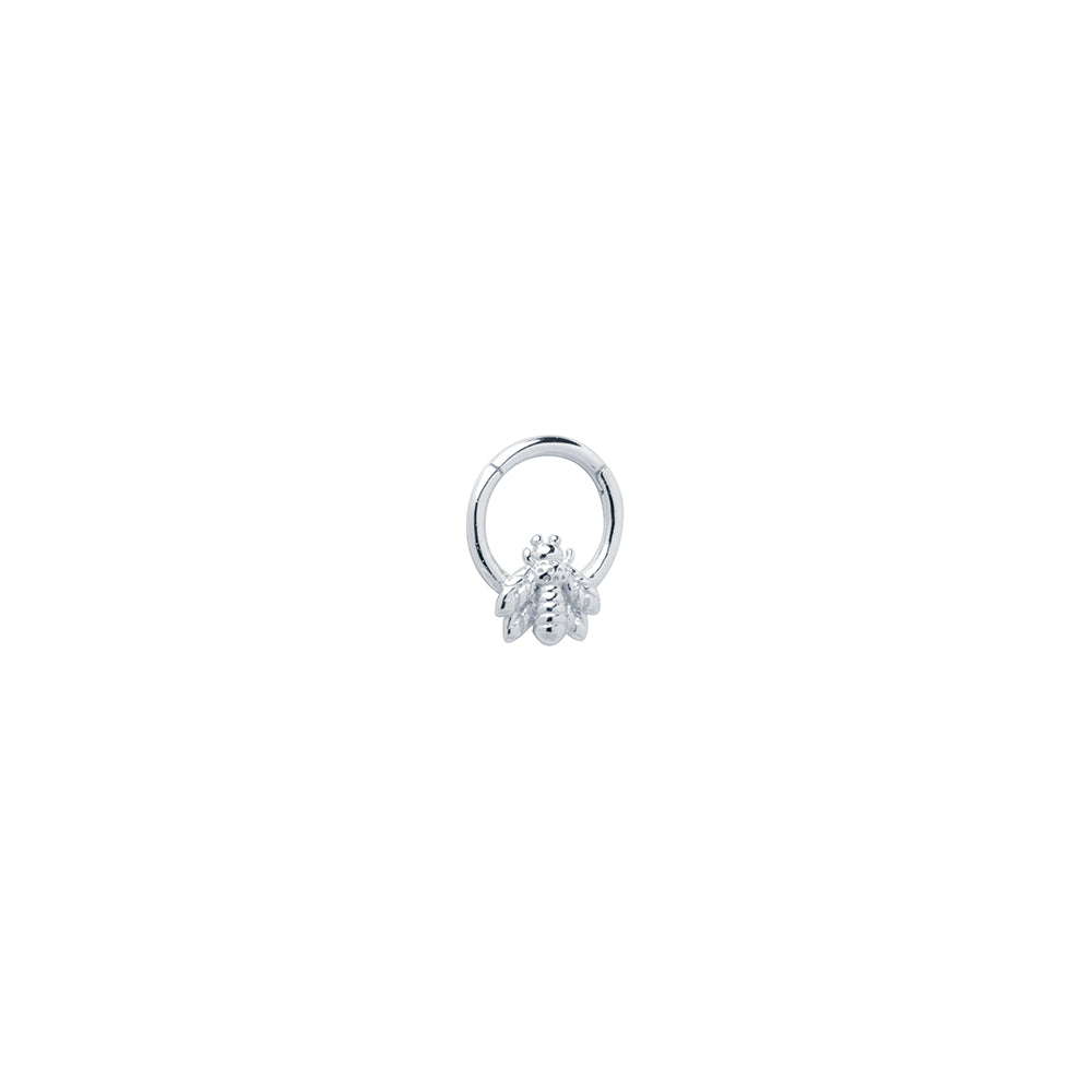 Pendiente piercing Daith Bee plata