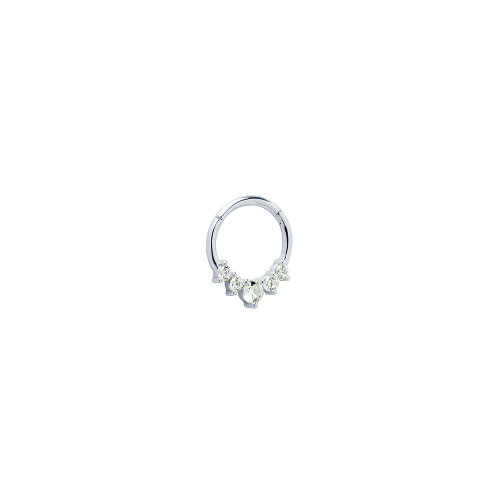 Pendiente piercing Daith Classic plata