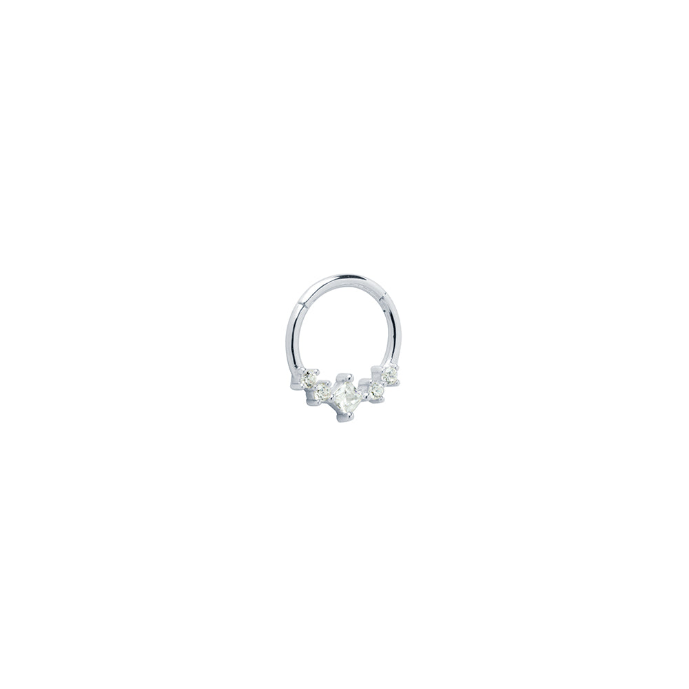 Pendiente piercing Daith Divine plata