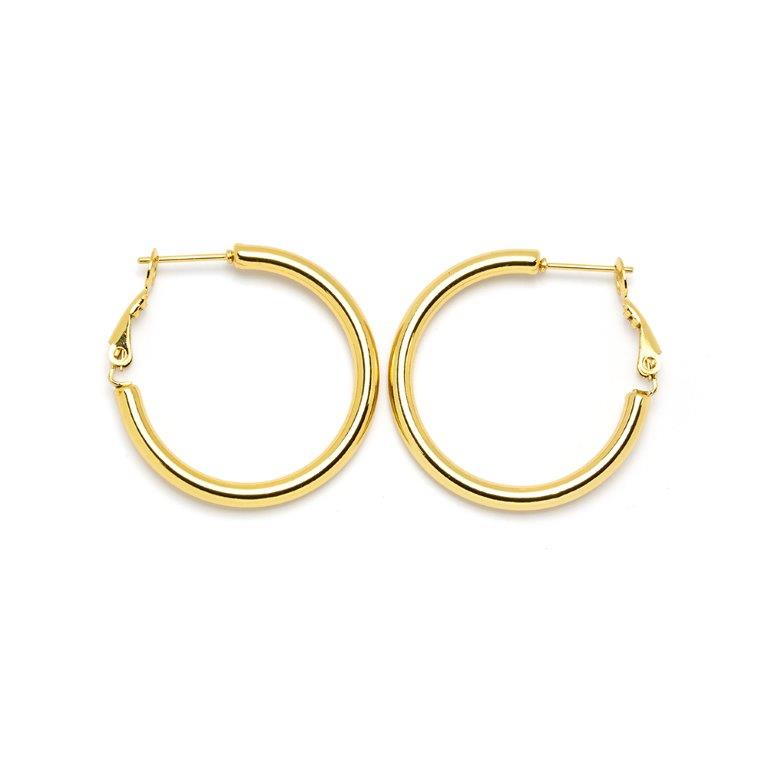 Pendientes Aro 3mm 30mm Acero