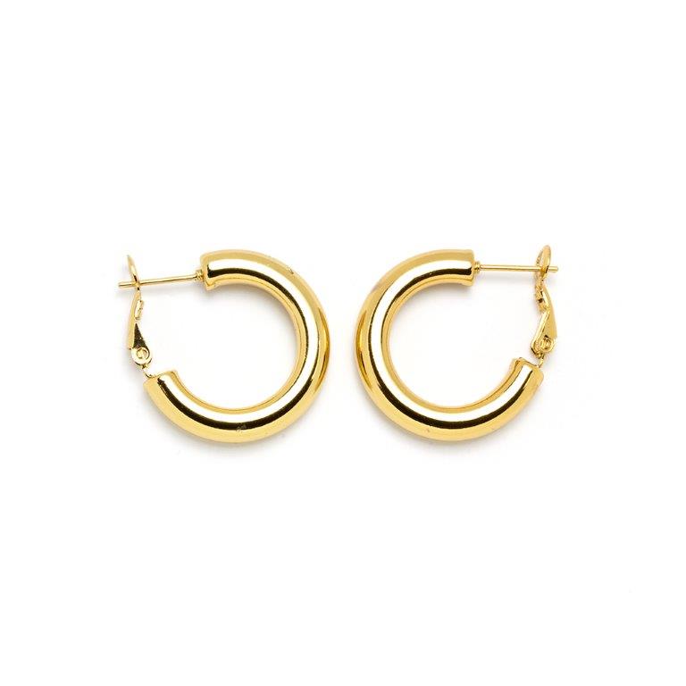 Pendientes Aro 5mm 25mm Acero