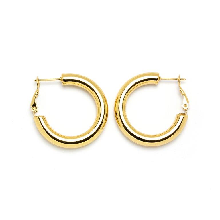 Pendientes Aro 5mm 30mm Acero