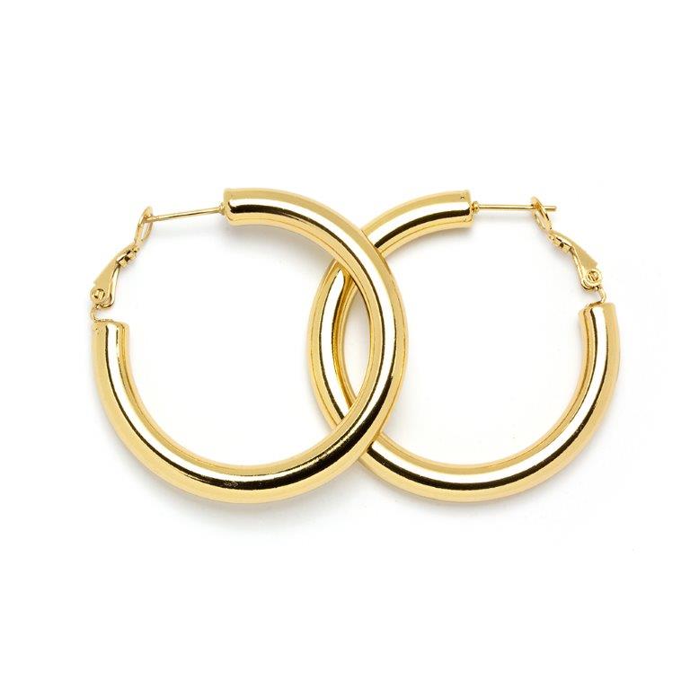 Pendientes Aro 5mm 40mm Acero