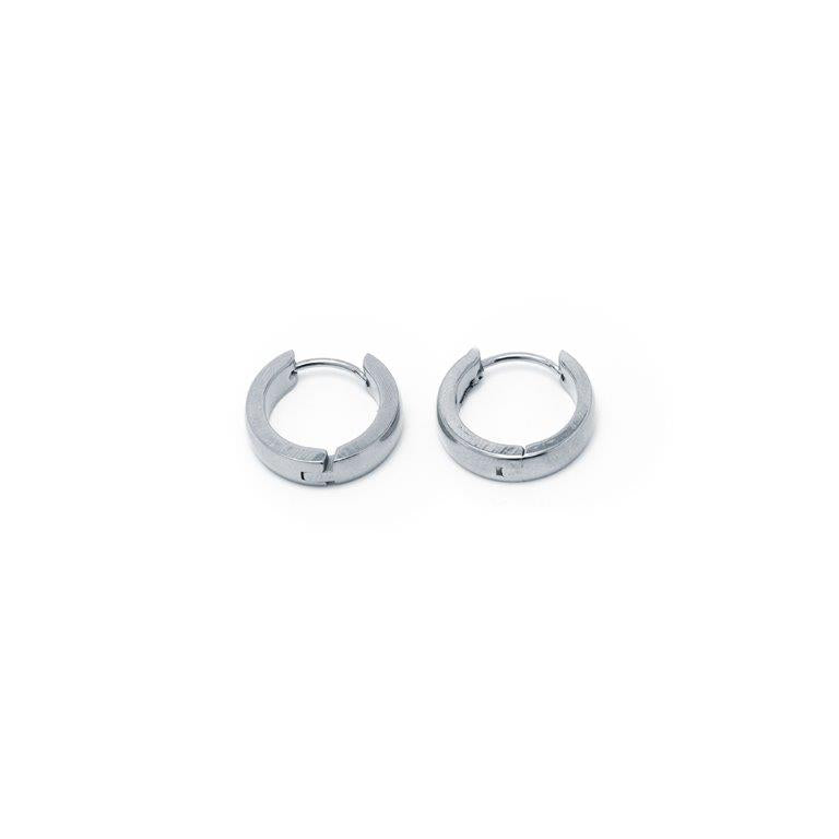 Pendientes Aro 4mm 12mm Acero