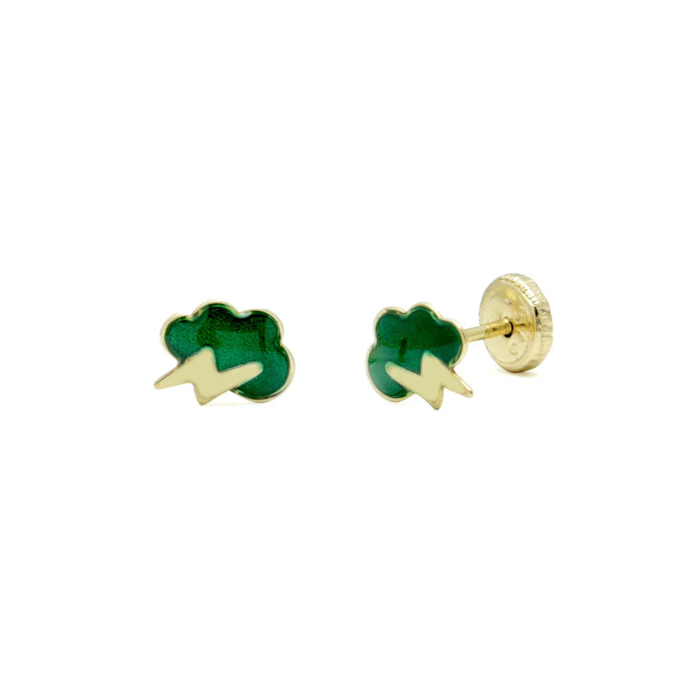 Pendientes Oro Nube En Oferta