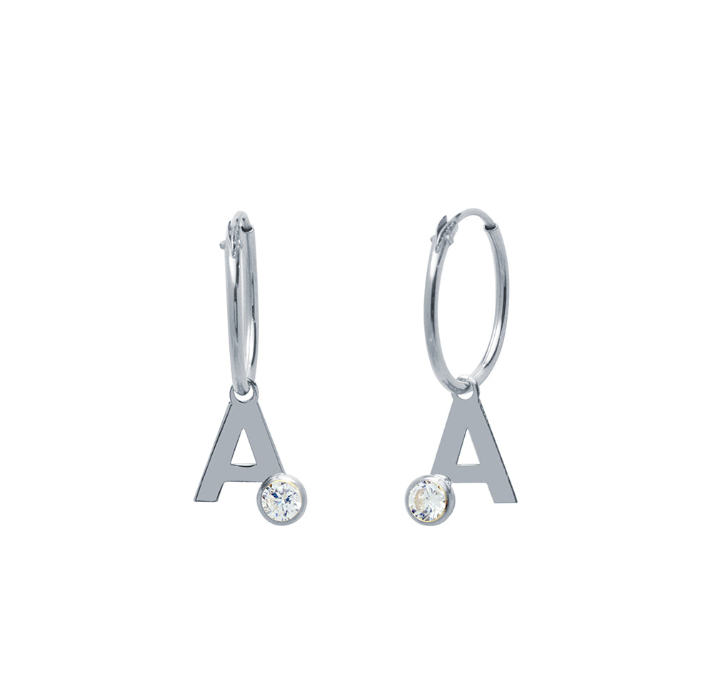 Pendientes con inicial Aro