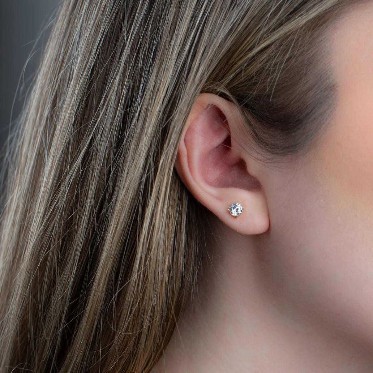 Pendientes de Oro con Circonitas