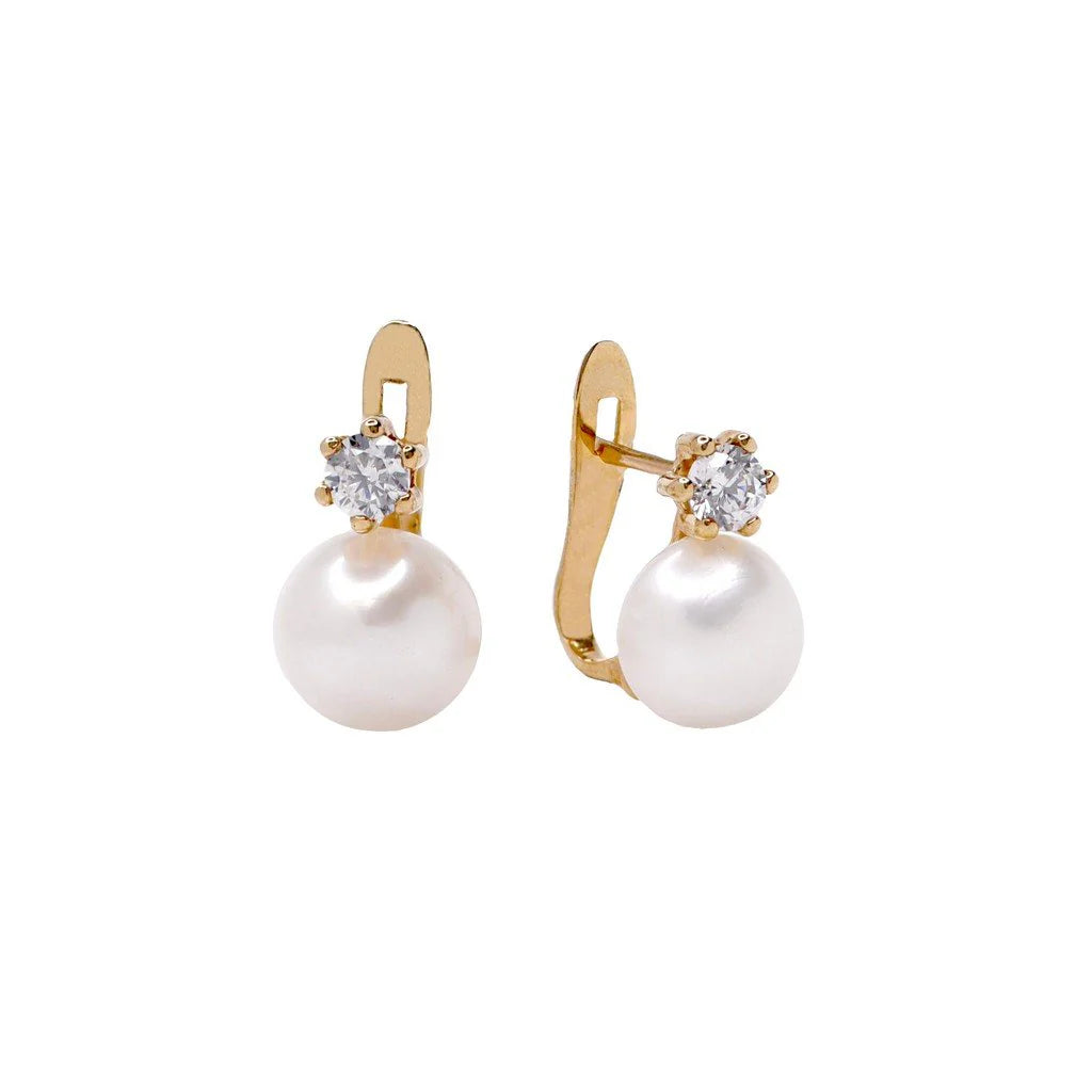 Pendientes Tu y Yo 6 Grapas con Circonita Oro