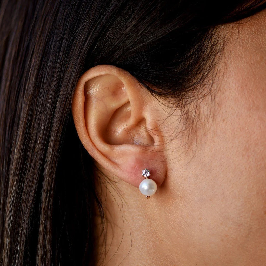 Pendientes Tu y Yo 6 Grapas con Circonita Oro