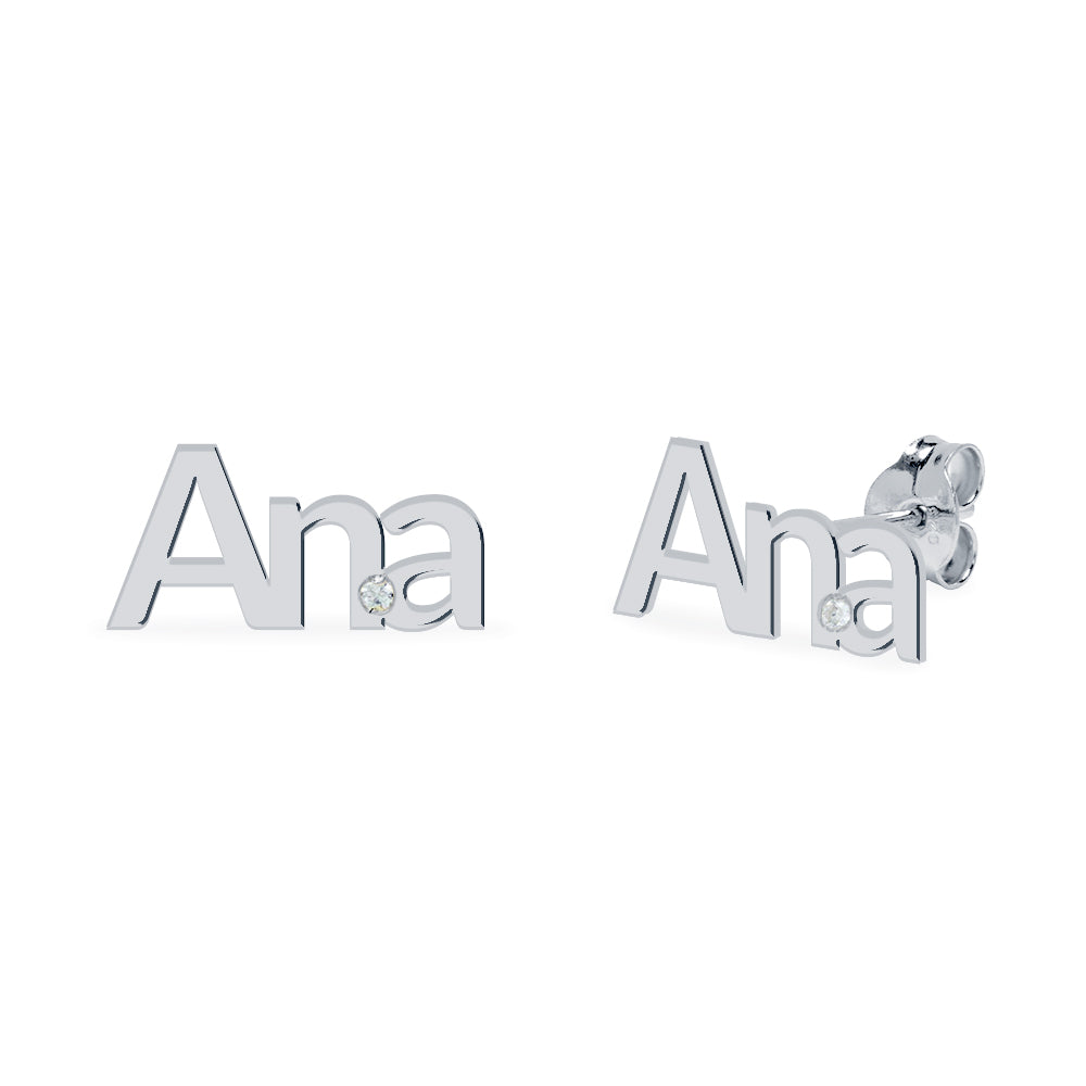Pendientes con Nombre Grabado