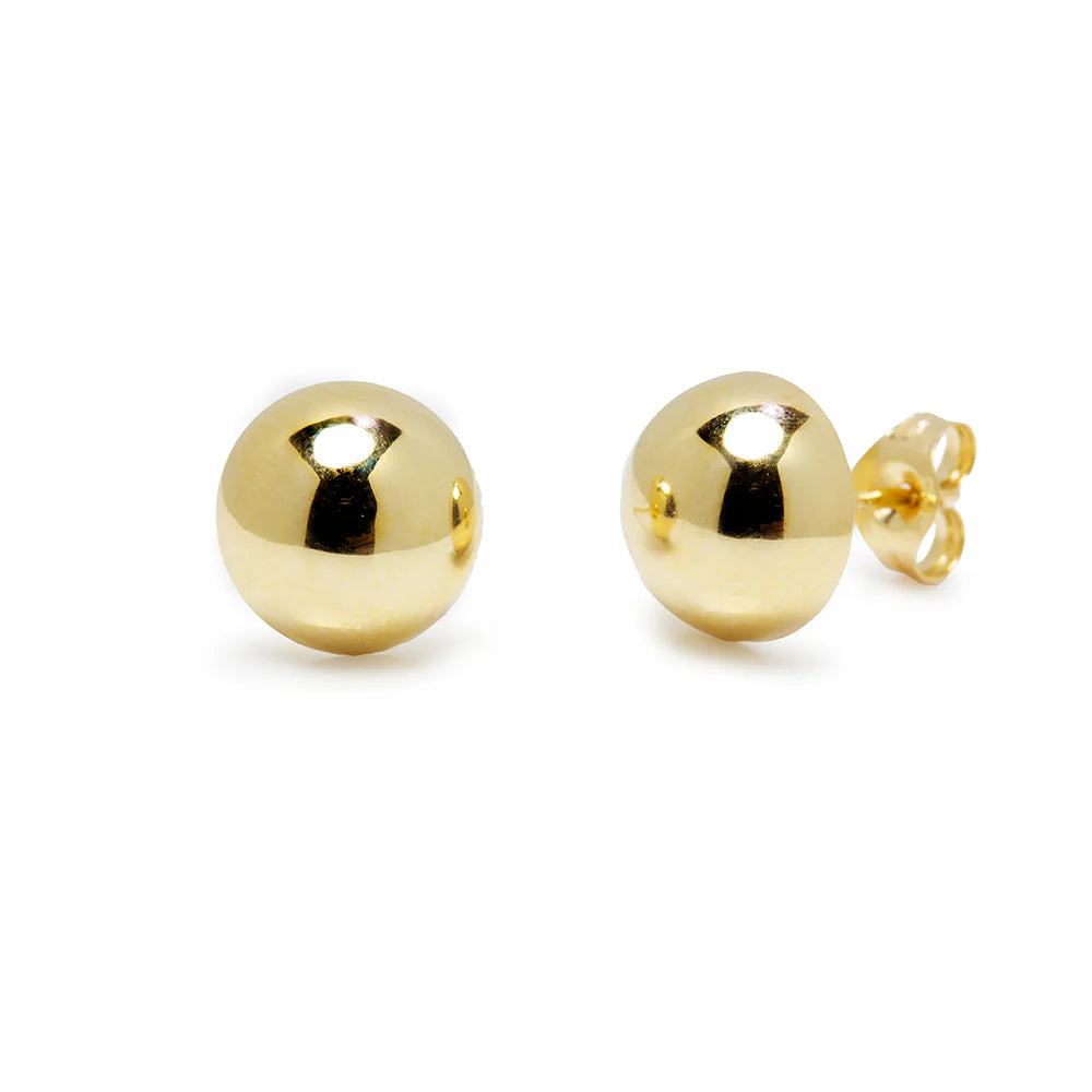 Pendientes Media Bola de Oro