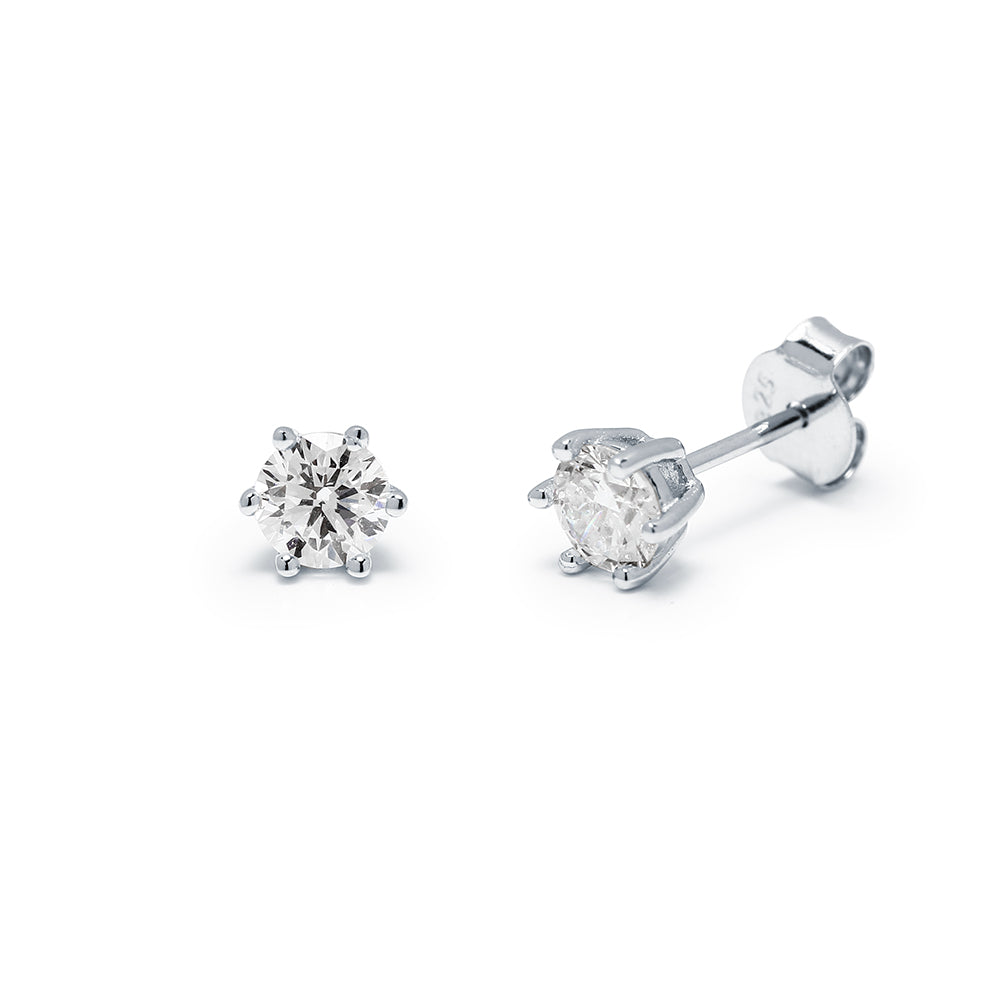 Pendientes Diamante de Laboratorio Magnéticos en Plata 925