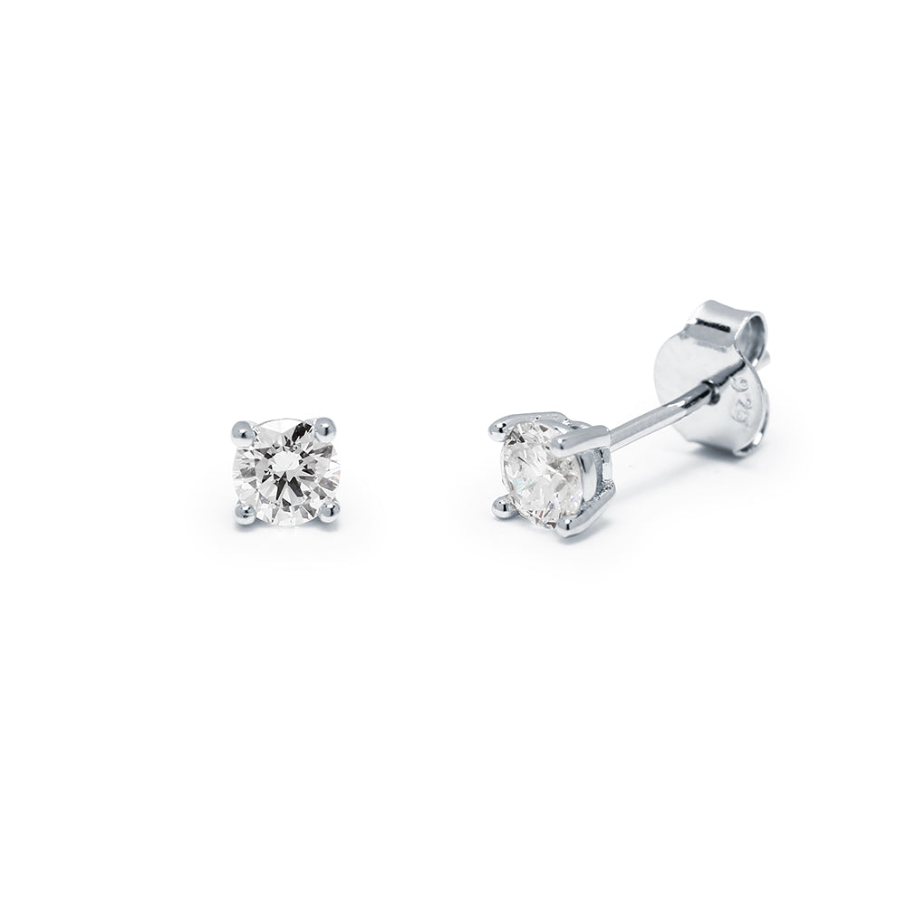 Pendientes Diamante de Laboratorio Sublimes en Plata 925