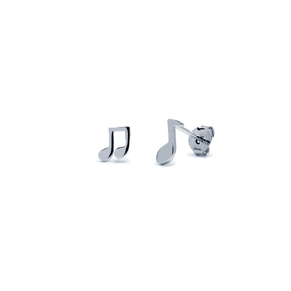 Pendientes Notas Musicales plata