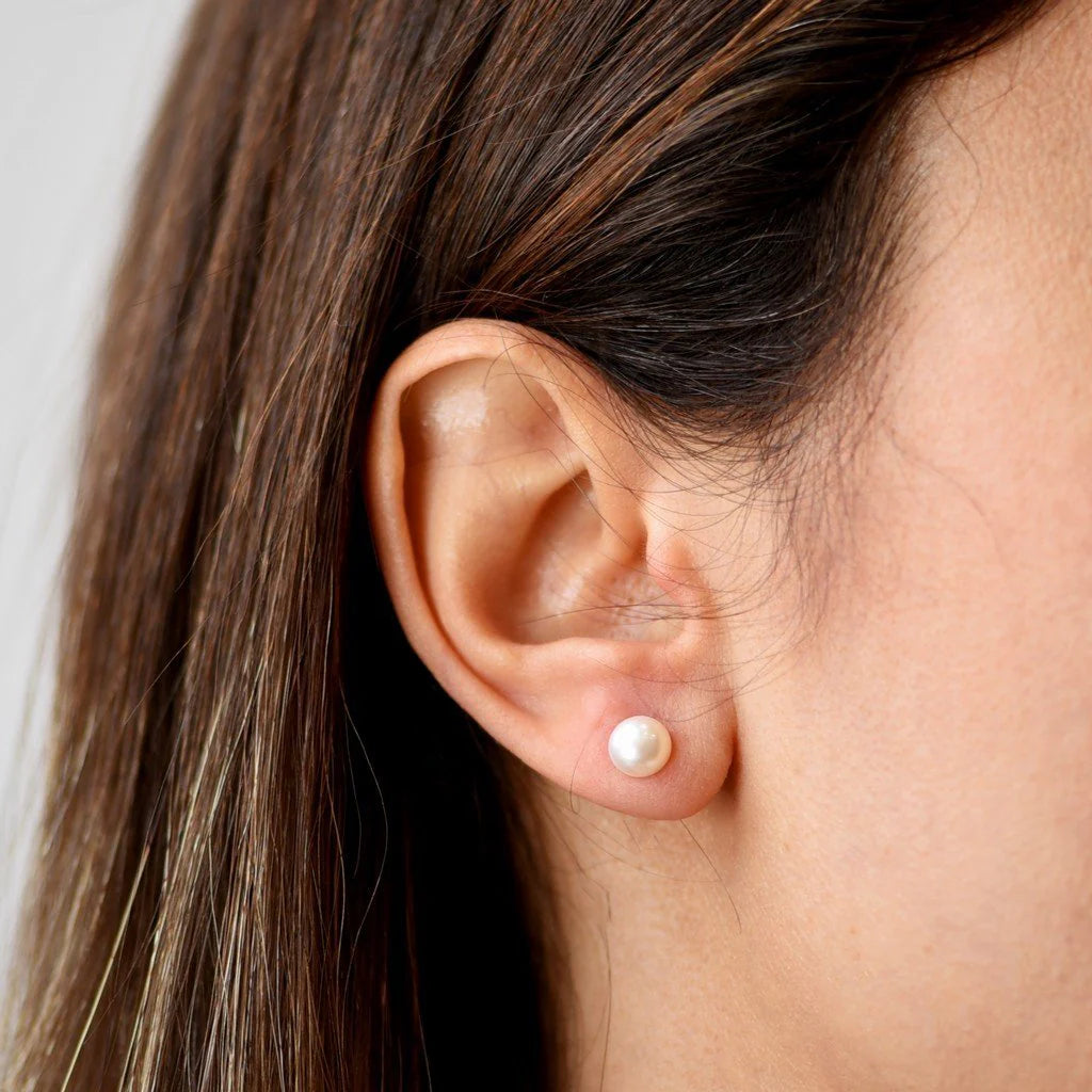 Pendientes Perla Cultivada de Oro 9K