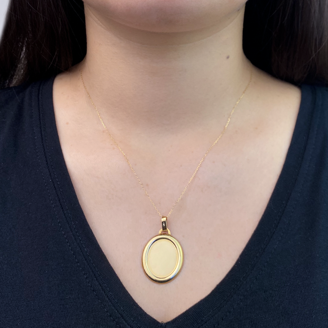 Medalla Ovalada 23x26mm