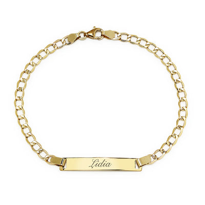 Pulsera No me olvides Barbada Oro