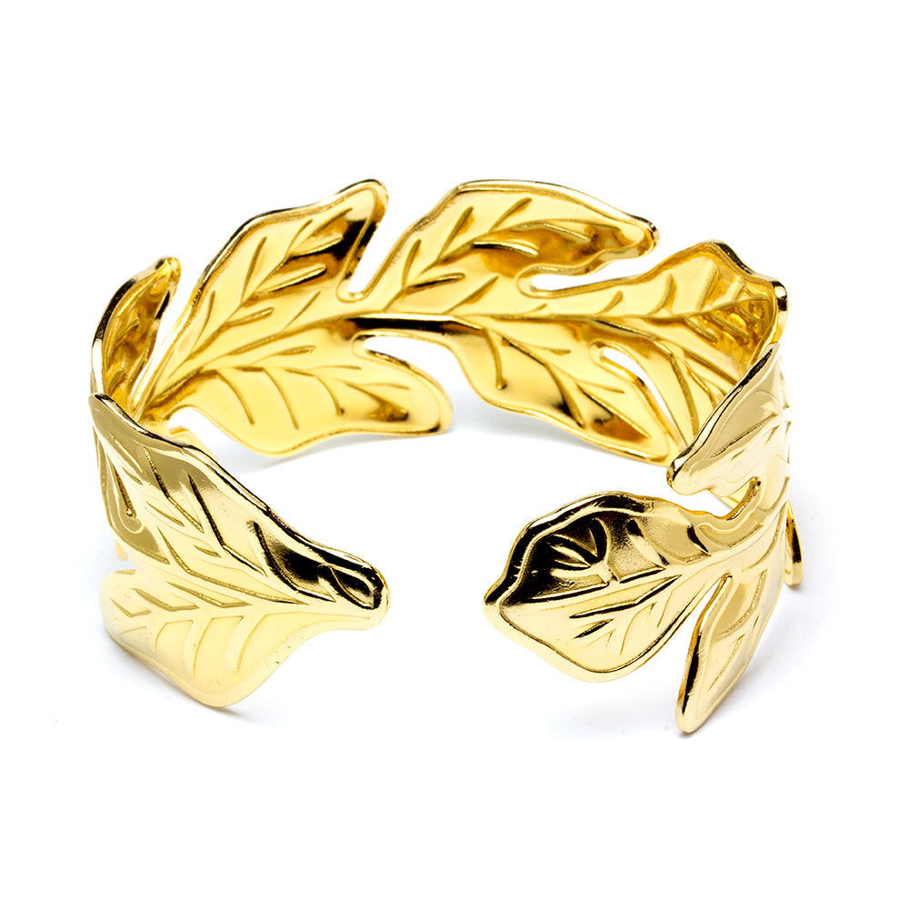 Pulsera Esclava Hoja de Acero para Mujer
