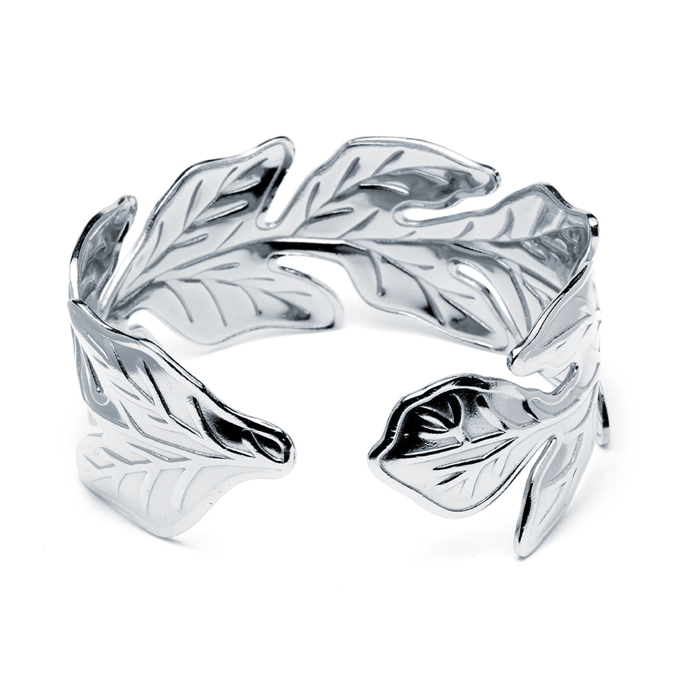 Pulsera Esclava Hoja de Acero para Mujer