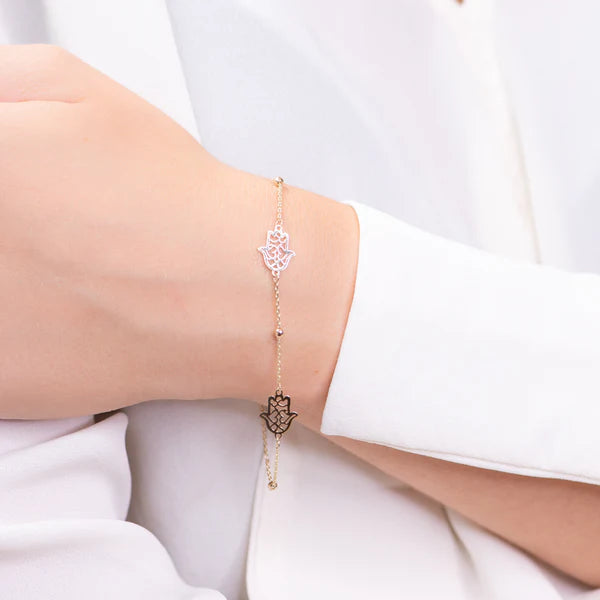 Pulsera Mano de Fátima de Oro 9K