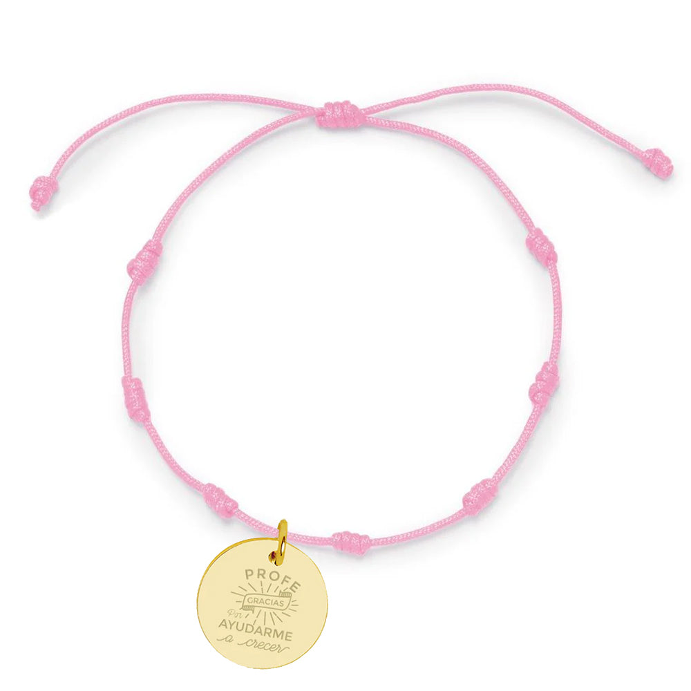 Pulsera Personalizable 7 nudos Rosa