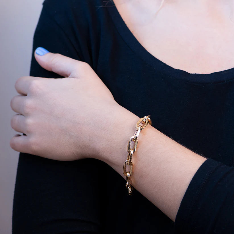 Pulsera Personalizable Eslabones Grabados