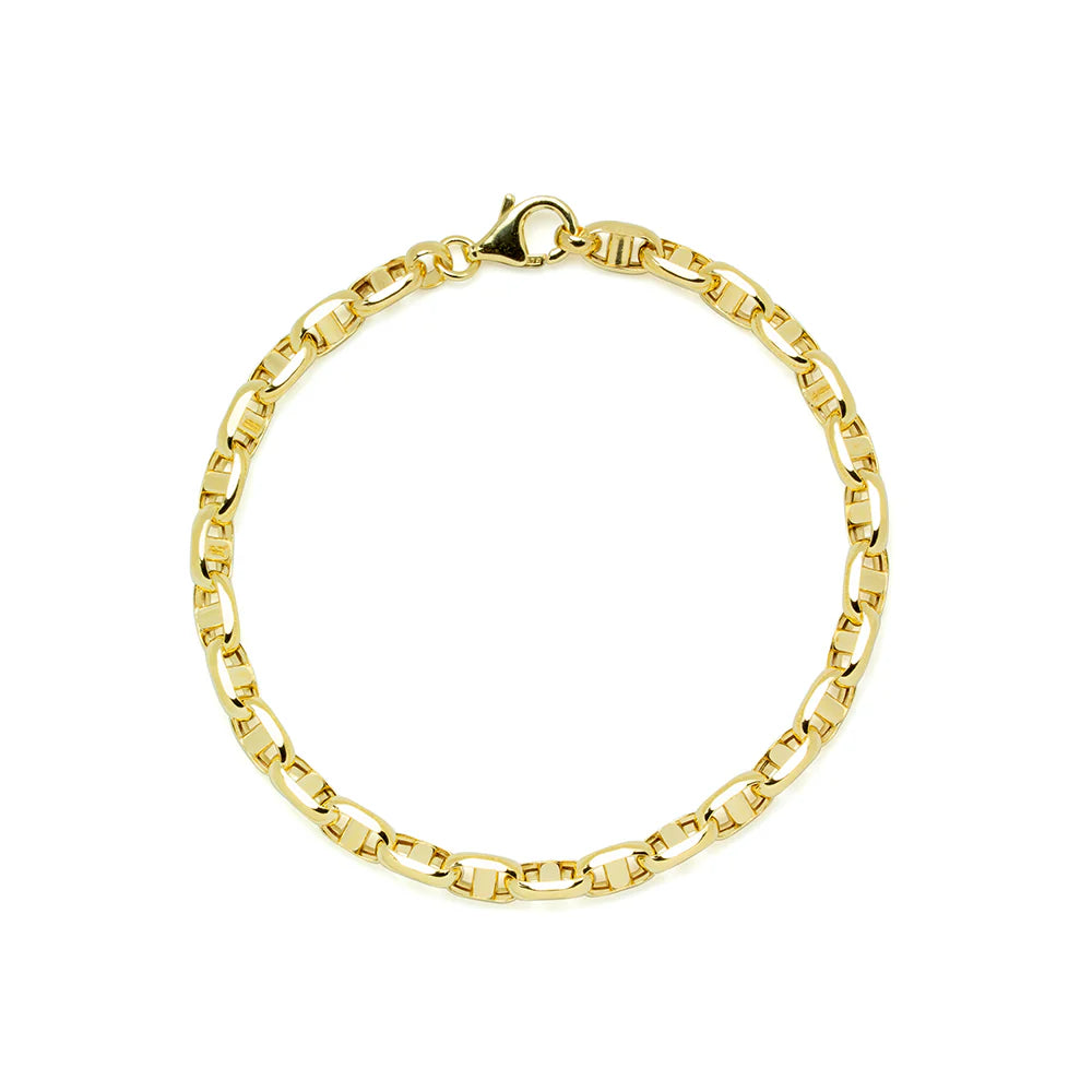 Pulsera Travesino de Oro 9K