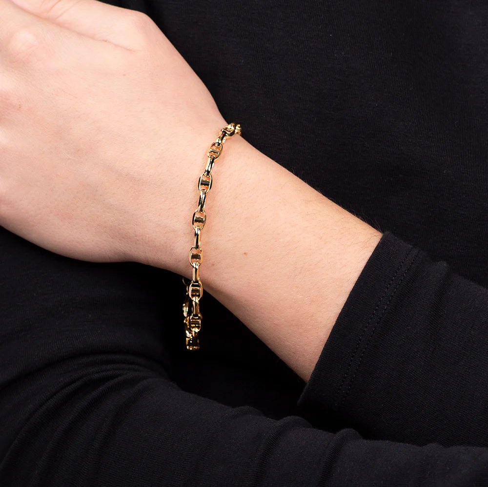 Pulsera Travesino de Oro 9K