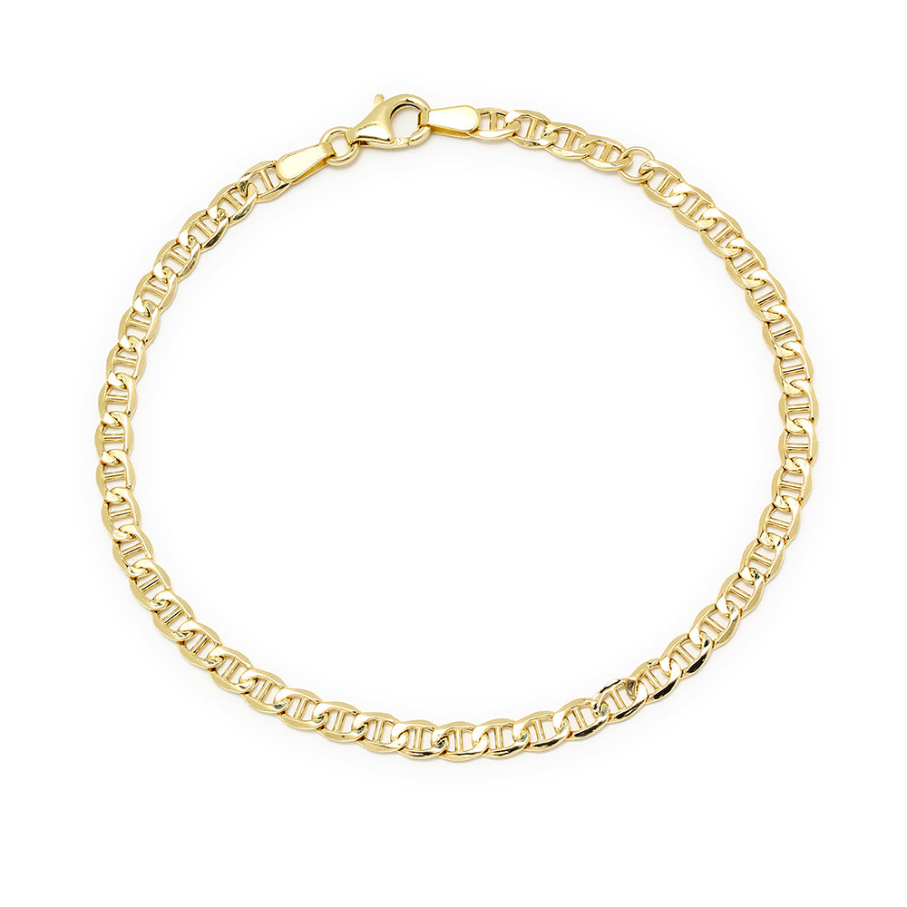 Pulsera Travesino de Oro 9K para Mujer