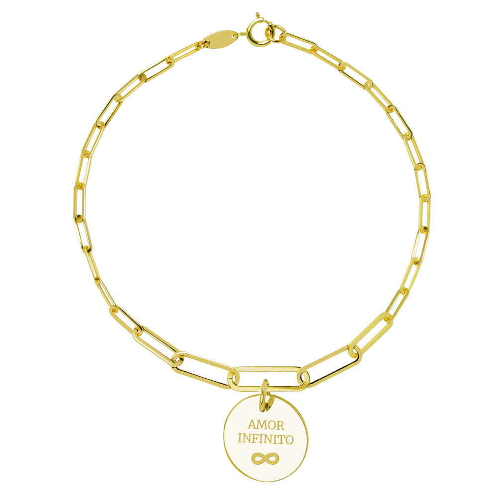 Pulsera Eslabón Clip Central