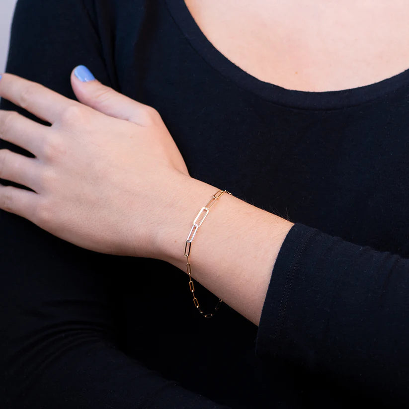 Pulsera Eslabón Clip Central