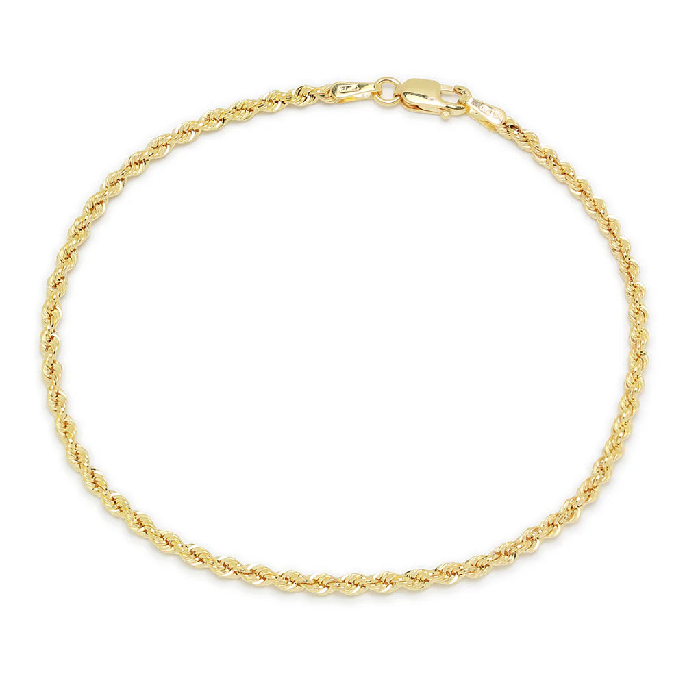 Pulsera Cordón de Oro 9K