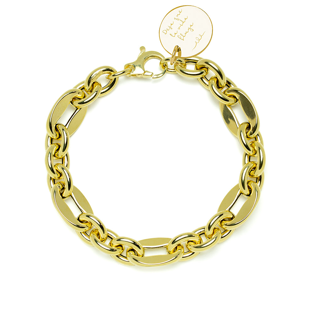 Pulsera Personalizable Eslabones Combinados