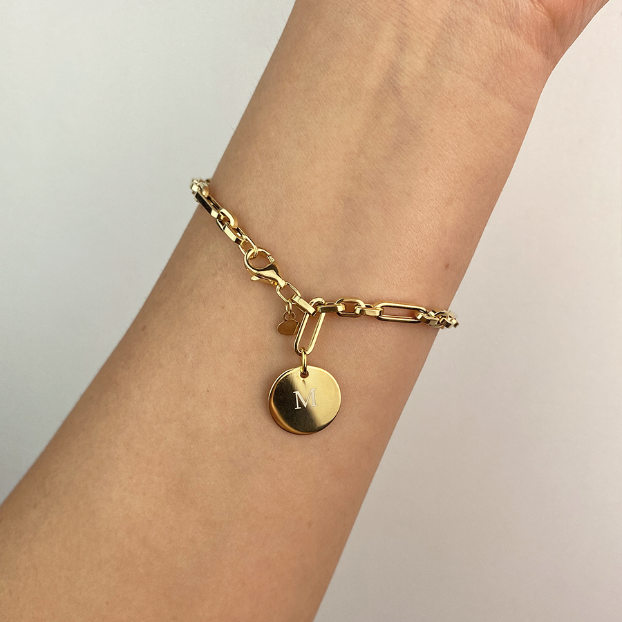 Pulsera Personalizable eslabones rectos