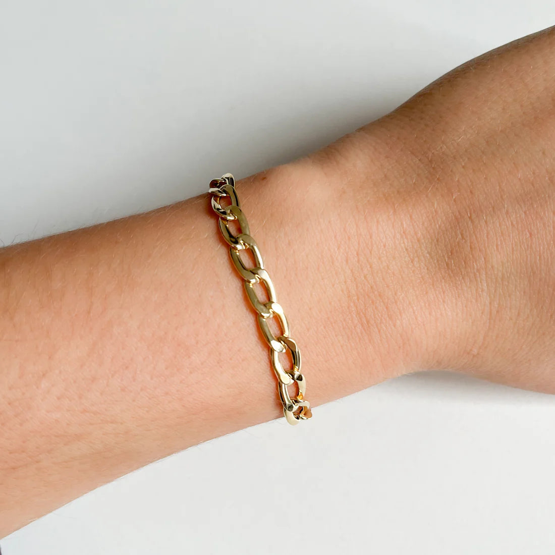 Pulsera Forzada de Oro 9K