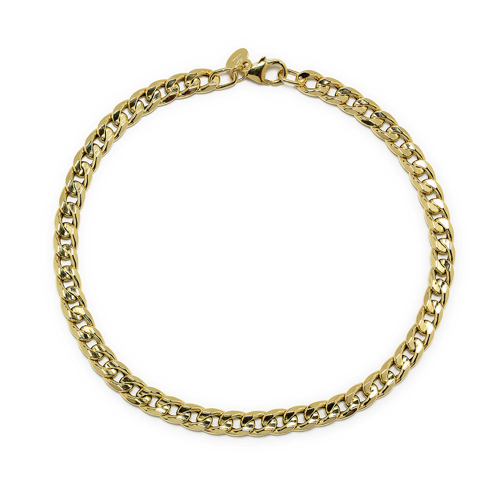 Pulsera Barbada de Oro 9K para Mujer