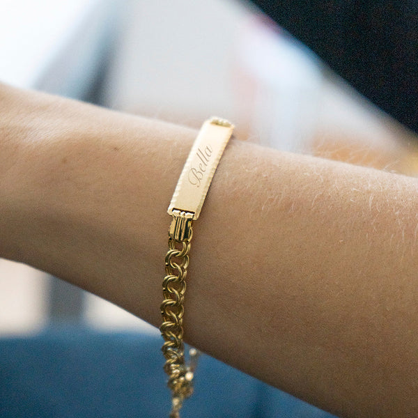 Pulsera Hungarina de Oro 18K para Hombre Personalizada