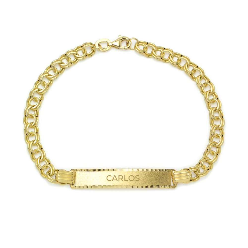 Pulsera Hungarina de Oro 18K para Hombre Personalizada