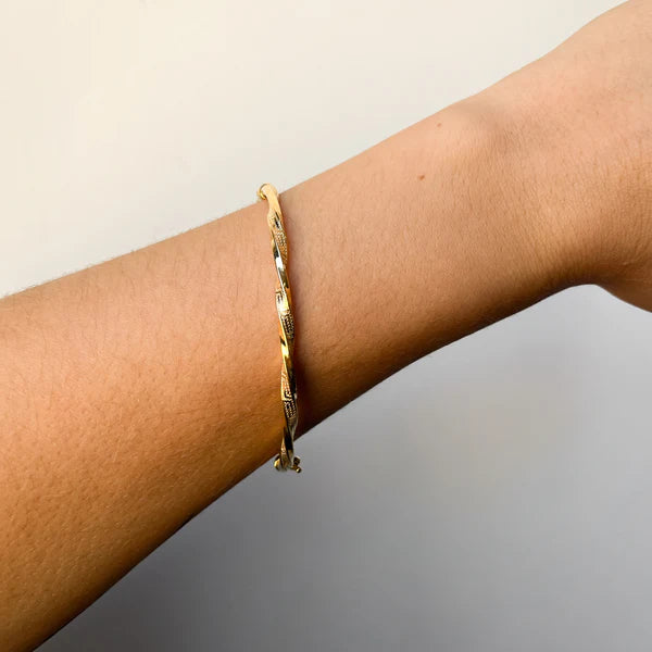 Pulsera Esclava Greca Rizada