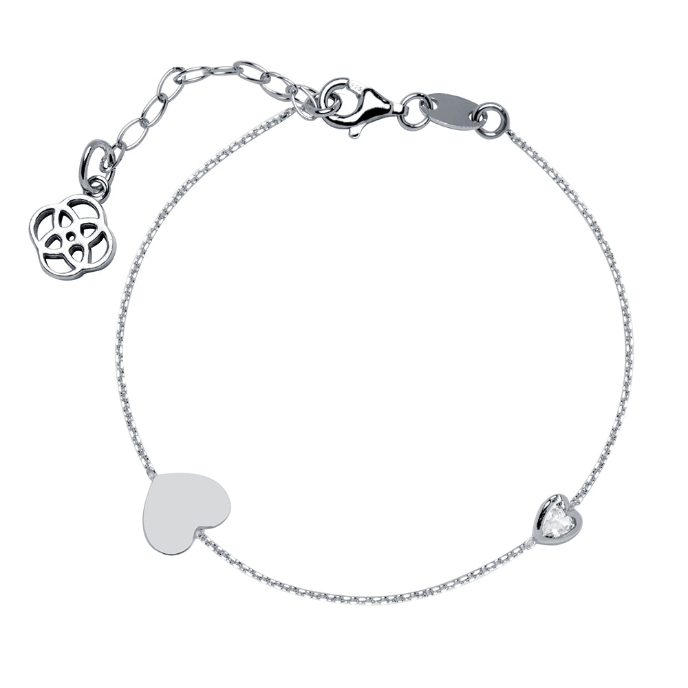 Pulsera Corazón con Circonita