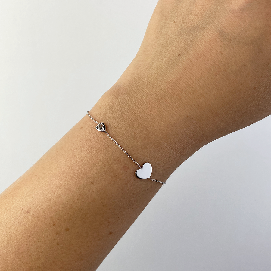 Pulsera Corazón con Circonita