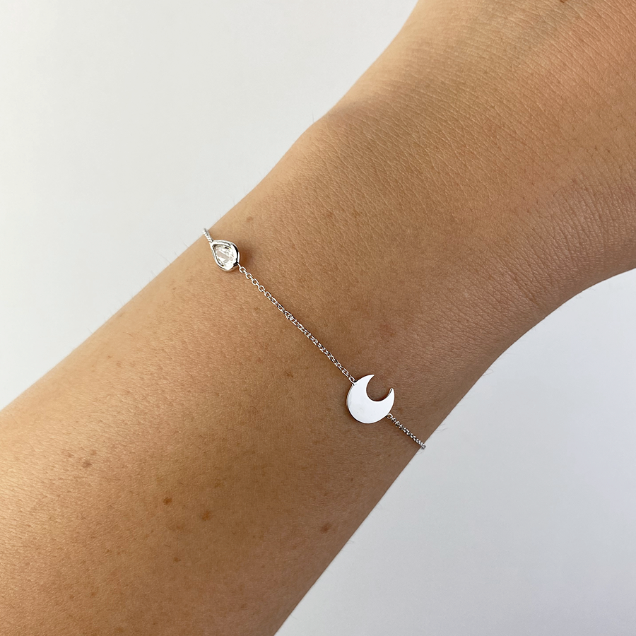 Pulsera Luna con Circonita