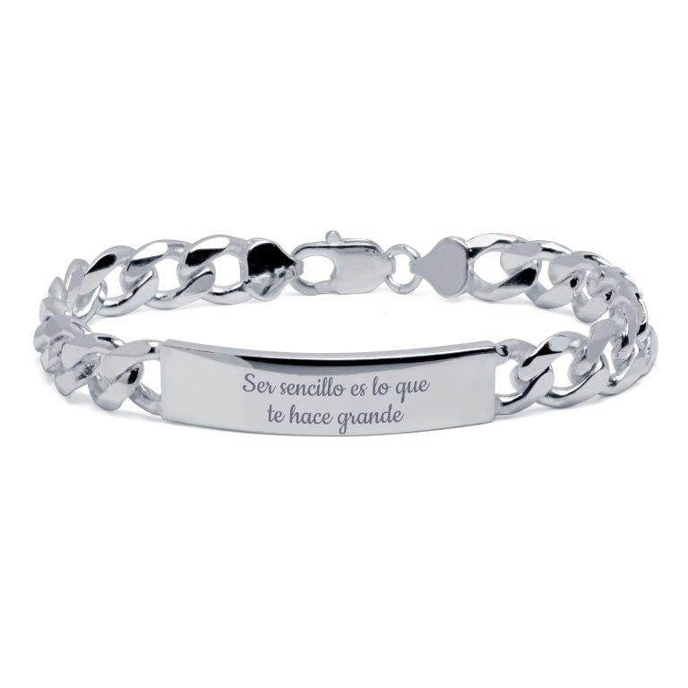 Pulsera Barbada Maciza 10mm