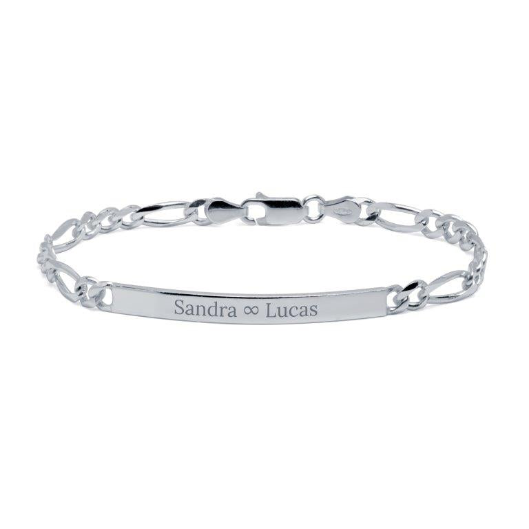 Pulsera Fígaro Maciza 4mm