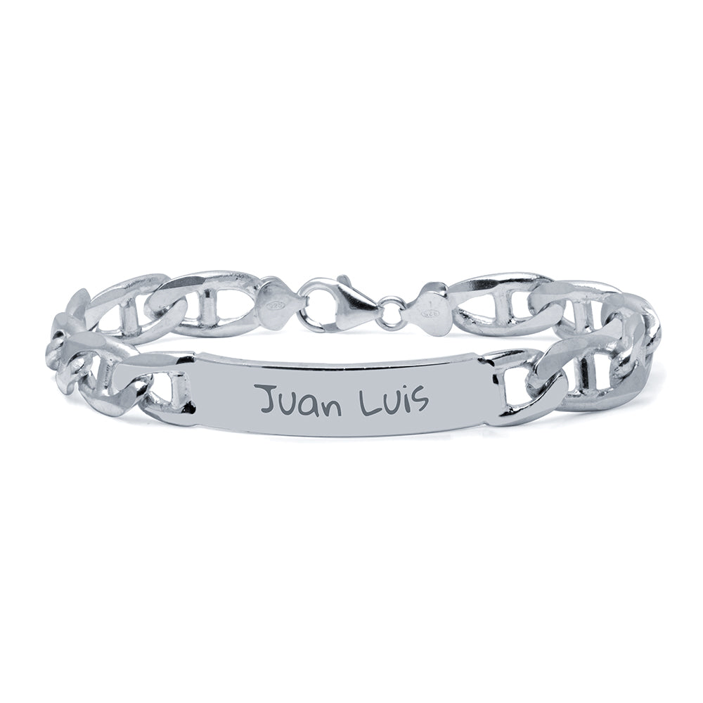 Pulsera Traversino Maciza 10mm